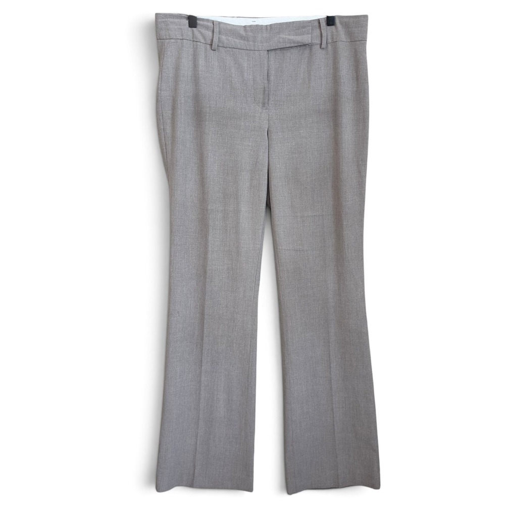 Ann Taylor Dress Pants Womens Size 10 Gray Career Trousers Wide Leg Work Wear